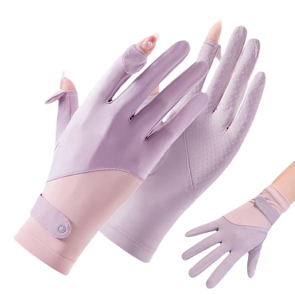Silkehandsker - Splice Ice Silk Solbeskyttelseshandsker, Lilla