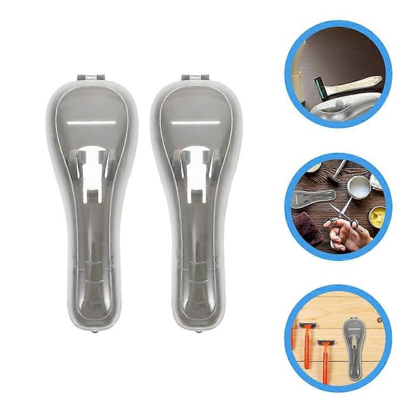 2 Pieces Manual Razor Case Travel Razor Holder Portable Razor Case Safety Razor Case