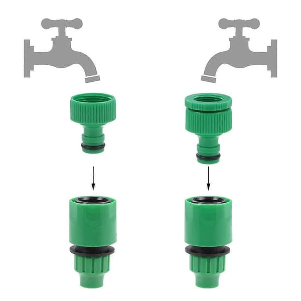 Lynkobling Slangeadapter Kobling 8mm Indvendig Diameter Slangerør til Havevandingssystem 5stk [DB]