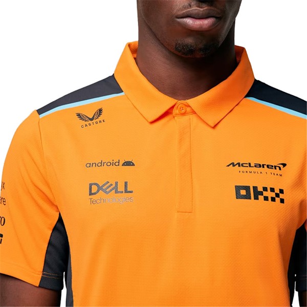 McLaren Ny F1 Racing Overall Gul Kortärmad Topp Polotröja Team Herr T-shirt 3XL