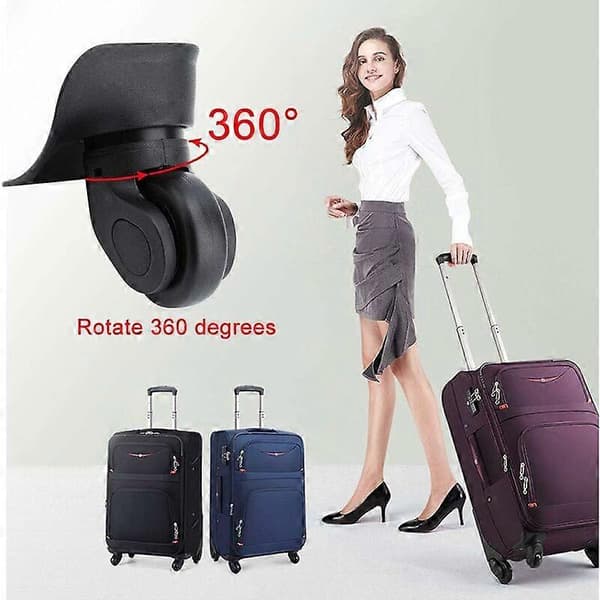 Universal Silent Heavy Duty Rubber Replacement Wheels for Suitcase, Pair, for Samsonite Platinum Luggage Suitcase Replacement Repair [db]