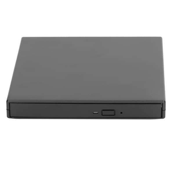 External DVD Optical Drive Ultra-thin External CD DVD Drive USB 2.0 Portable CD DVD Burner for Laptop Desktop PC Black