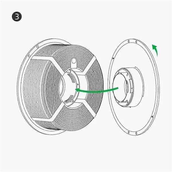 Til Bambu Lab 3D-printer Højtemperaturmaterialeholder Genanvendelig spole til ABS ASA PA6-GF ABS-GF Filament
