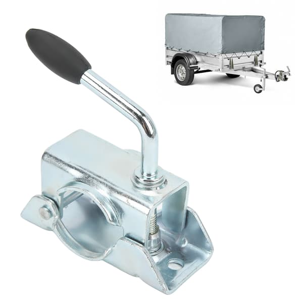 Jockey Wheel Bracket Split Clamp Support Leg Bracket for 48mm/1.89in Tube Diameter