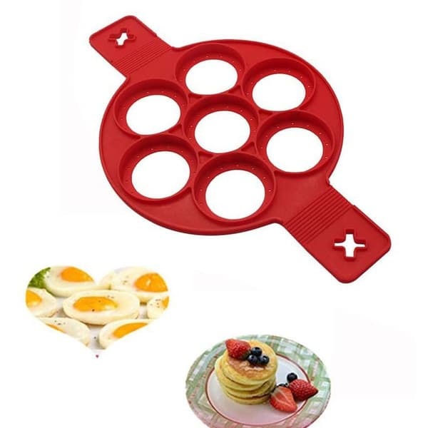 Eggring Non-Stick Silikonform for Runde Egg Muffins Pannekaker Runde
