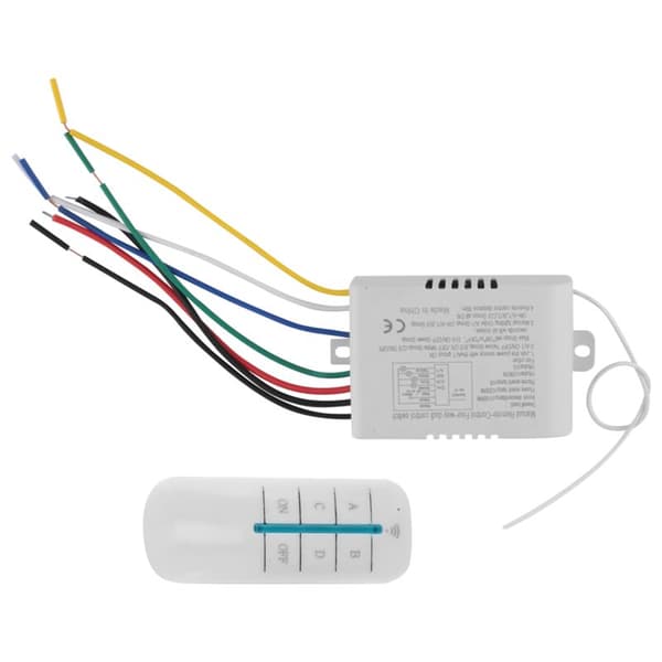 4-vejs fjernbetjeningskontakt til ON/OFF, digital, 220V