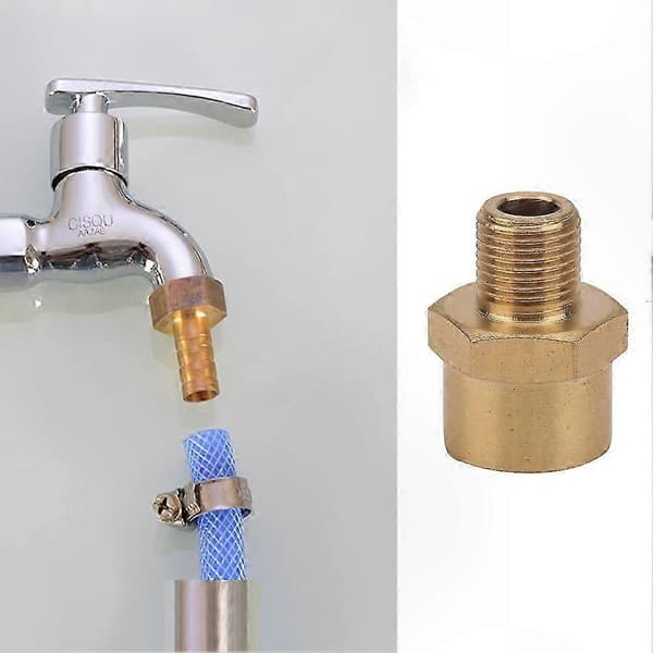 1/8\" BSPP male to 1/4\" BSPP female brass pipe adapter fitting