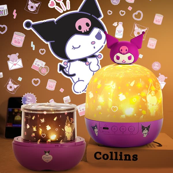 Starry Sky Projector Night Light Birthday Bedroom Starry Sky Atmosphere Lamp Kuromi