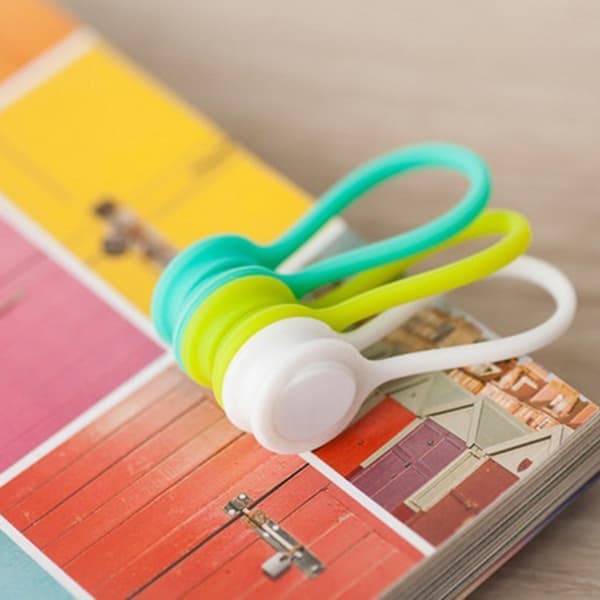 Multifunktionel magnetisk hovedtelefonkabelopruller Kabelholder Organizer Clips Kabelklemme