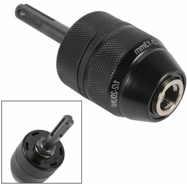 SDS Plus Adapter 2-13mm Keyless Chuck Keyless Chuck Heavy Duty Professional Chuck 1/2-20 UNF Keyless Chuck High-Speed Drill with SDS Adapter