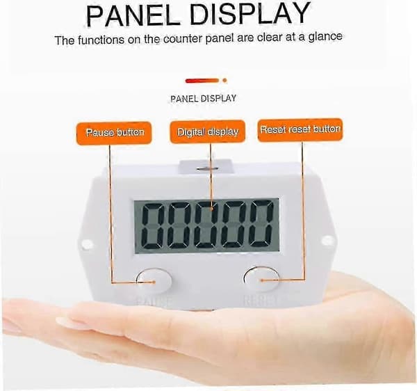 Digital Counter Electronic Click Counter Magnetic High Sensitivity Row Number Xj-5j Click Counter White Industrial Control Switch White (1pcs) Best Gift