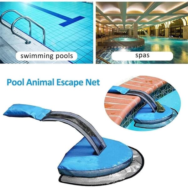 Inflatable Pool Escape Ramp, Portable Pool Safety Net for Squirrels, Turtles, Ducks, Frogs, Small Animal Bridge