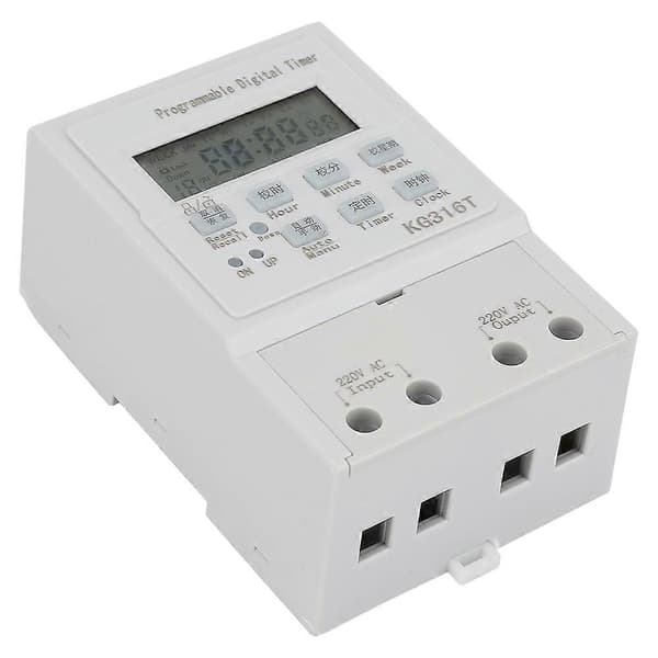 Mini AC 220V 1W 30A Digital Timer Bryter Programmerbar Kontroll Timing Bryter