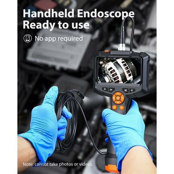 Endoscope Camera, 4.3 IPS Screen 1080P HD Inspection Camera Endoscope Camera, IP67 Waterproof (1m)