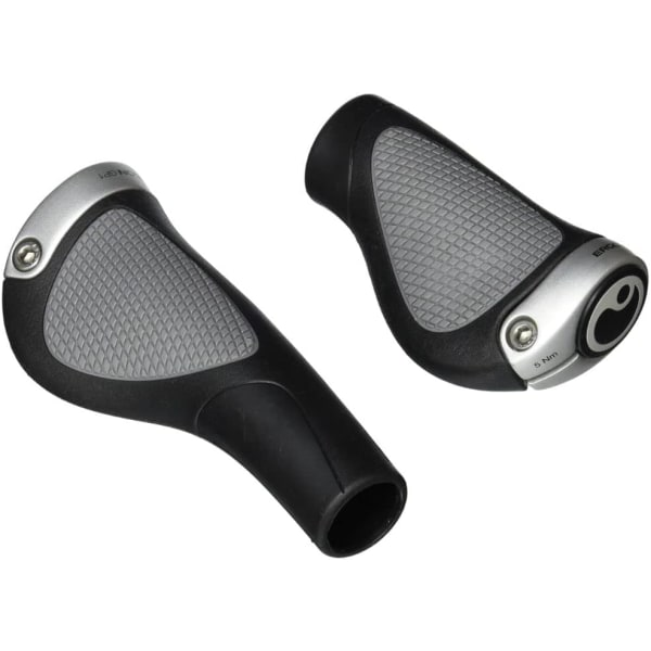 Bike grip - Black/Silver - Size: L