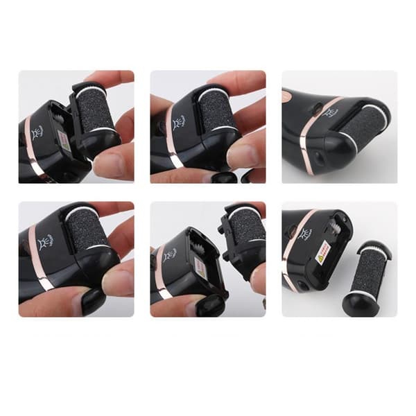 Electric Foot File for Calluses: Rechargeable, Dual Speed and Safe for Soft Feet