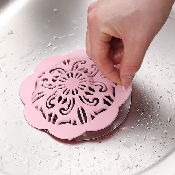 10 Pcs TPR Flower-shaped Anti-clog Kitchen Floor Drain Plugs