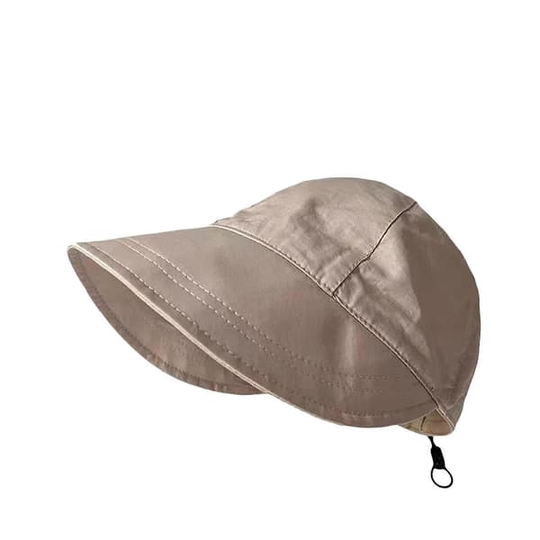 New Upgraded Women's Sun Hat Summer Sun Protection Hat Wide Brim Sun Hat Drawstring Adjustable Foldable Khaki khaki