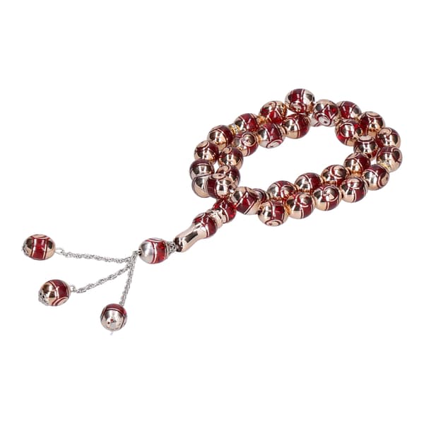 Prayer Beads Optical Maser Engraving Fine Workmanship Comfortable Feel Muslim Prayer Beads Red