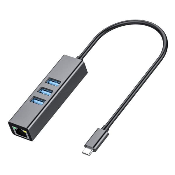 4-porters USB 3.0-hub, lang kabel, 48 tommer, med mikro-USB-lading