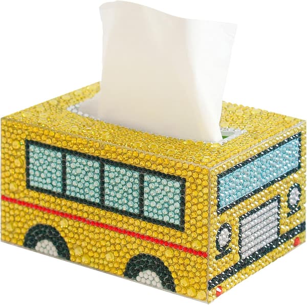 DIY Tissue Box, DIY 5D Diamond Tissue Box, Tissue Dispenser, Squa