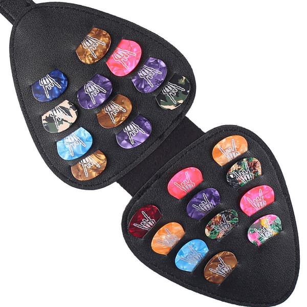 Guitar Pick Set, Includes Storage Box, Various Picks for Guitar and Bass Guitar
