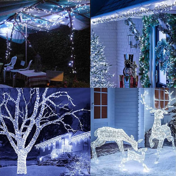 Juletræslyskæde, 30M 300 LED Julebelysning Udendørs