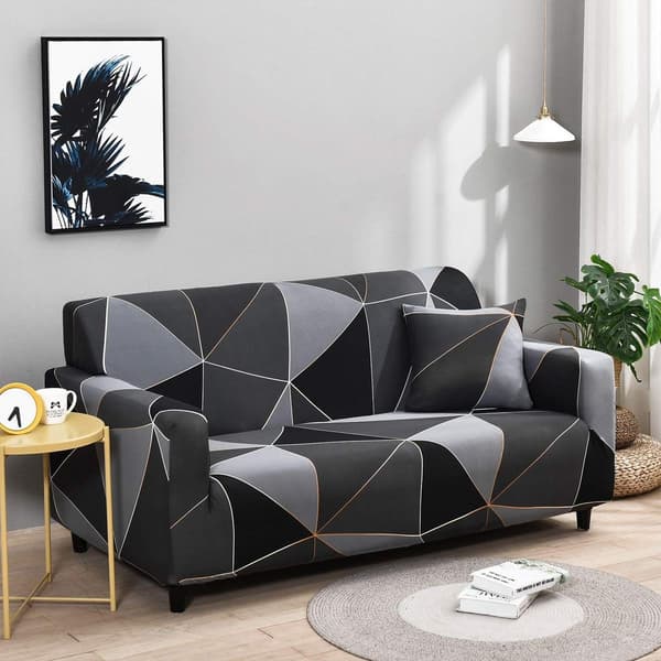 Elastisk sofatrekk stretch sofatrekk 2-seters sklisikkert sofatrekk