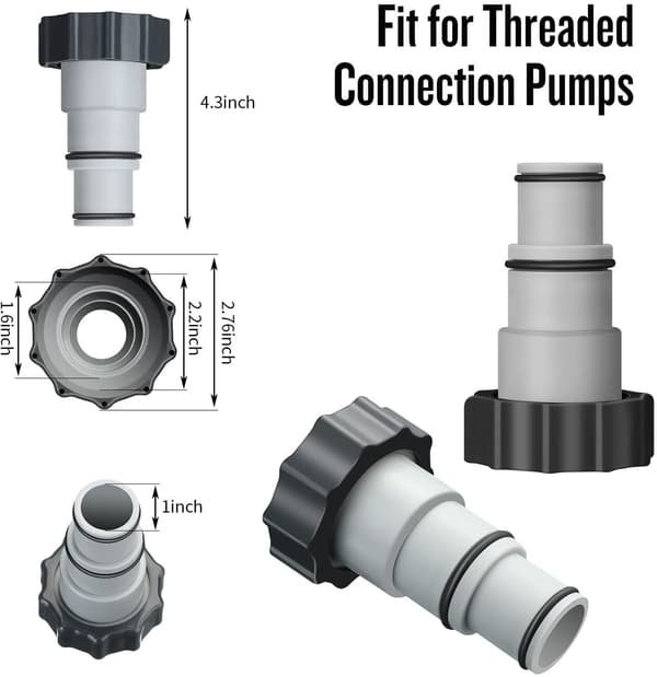 Starlight-intex Fit Aru Trådpump Ersättnings Slangadapter