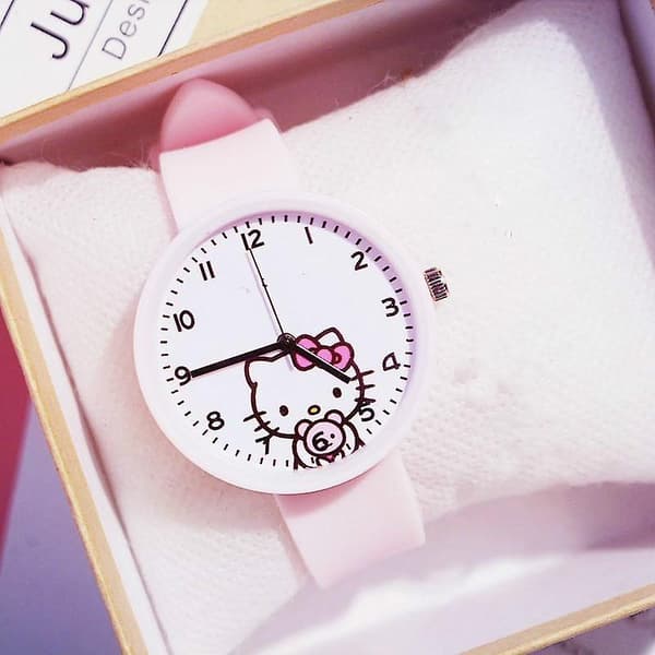 Tecknade Klockor, Barn, Barnklocka, Armbandsur Vit Ingen låda armband White  No box bracel