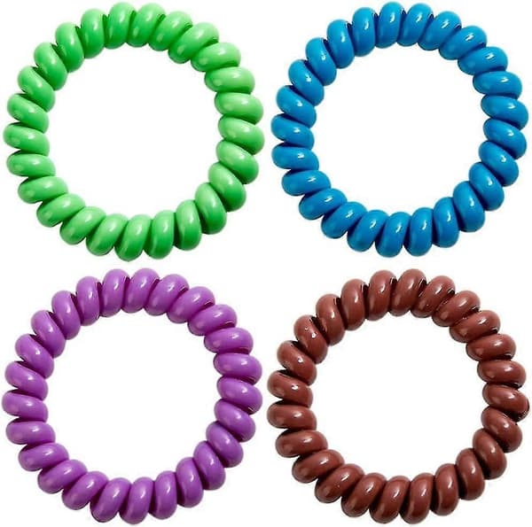 Sensoriske armbånd til drenge og piger med autisme, ADHD, SPD elastiske spiralarmbånd til børn med angst og særlige behov (8-pak)