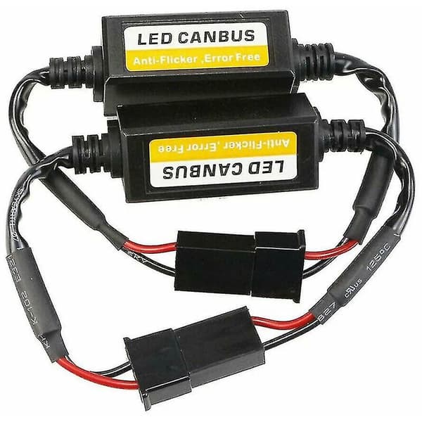 2x H7 LED-forlygter Canbus Fejlfri Advarselsmodstand Dekoder Anti-flimmer UK