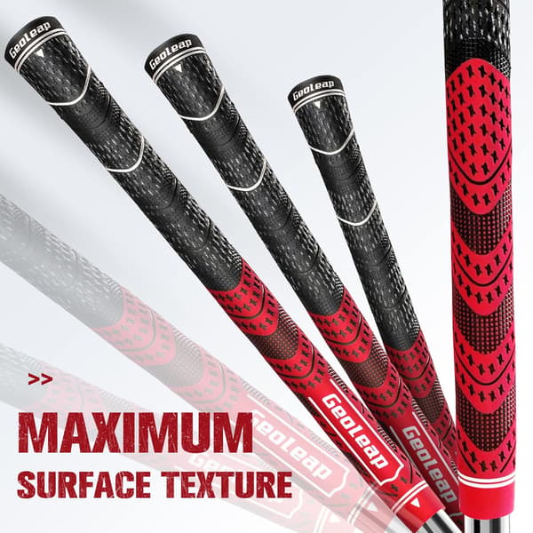 Golfgreb Sæt med 13 - Cord Rubber Compound Materiale, Hybrid Golfkølle Greb, All Weather Performance.