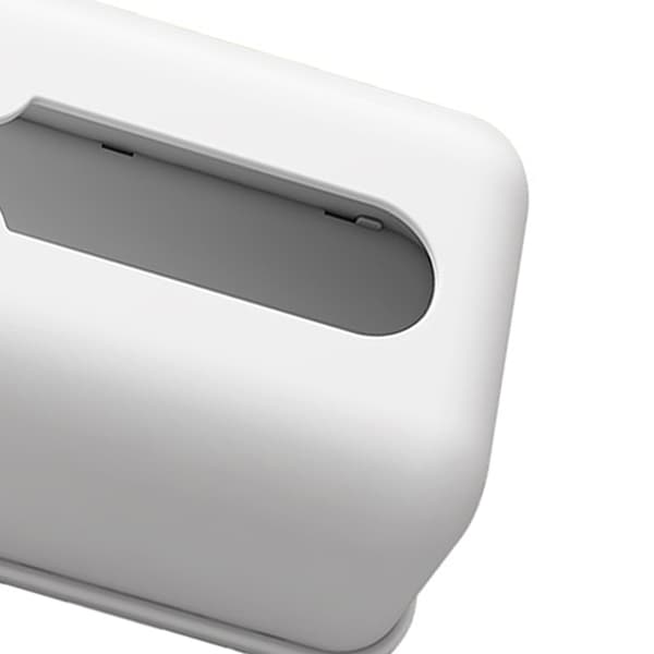 Wall Mounted Tissue Box Punch Free Cute Bear Pattern Plastic Tissue Holder for Home Bathroom White Bear Brown 0.6
