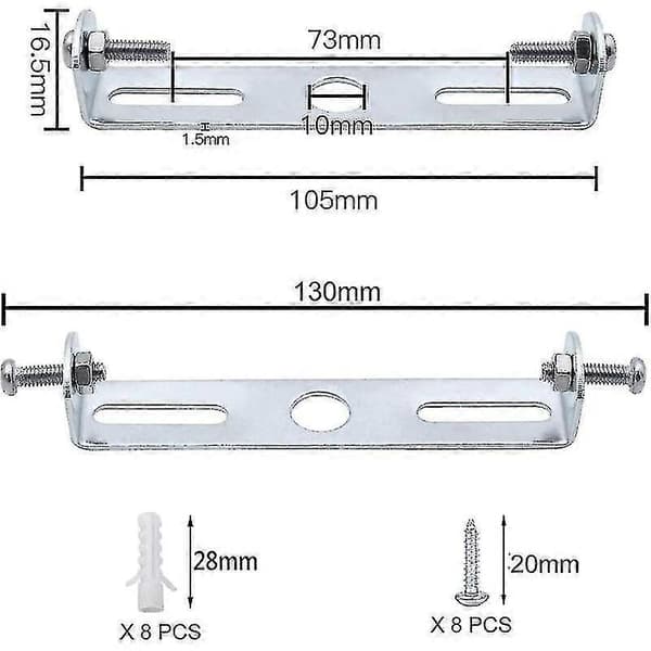 4 stk. loftbeslag 105 mm pendellampe tilbehør lysekrone