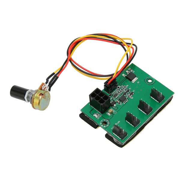 PC Ventilator Hastighedsregulator DC 12V PWM 4-vejs 30 cm Kabel Nem Installation PC Kabinet Ventilator Hub til Computer Kabinet