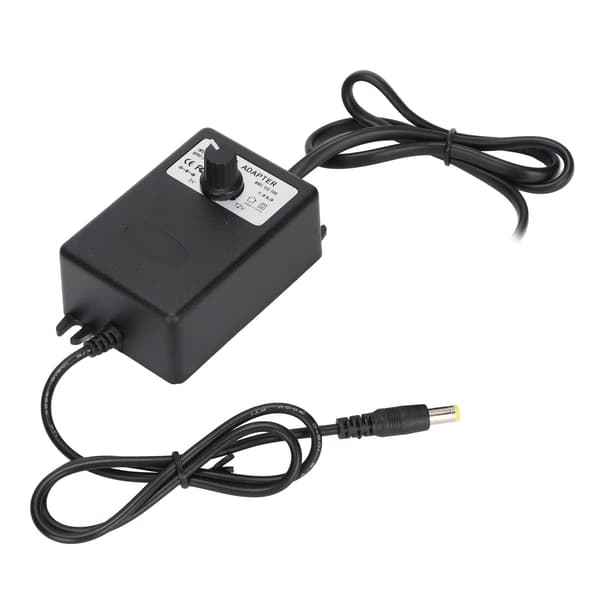 Strømadapter Justerbar Spændingshastighedsregulering 24W 2A Hurtigopladende Computerstrømadapter 100-240V US-stik