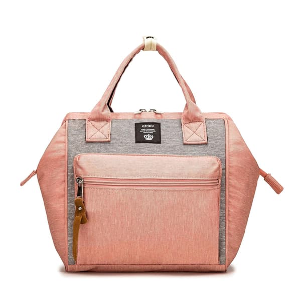 Small Diaper Backpack, Mini Diaper Backpack and Diaper Shoulder Bag with Insulated Pocket Pink Pink