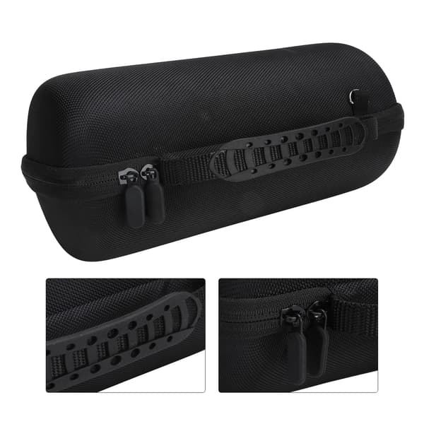 Wireless Speaker Protective Case Portable Storage Bag with Adjustable Strap for Revolve II (Black)