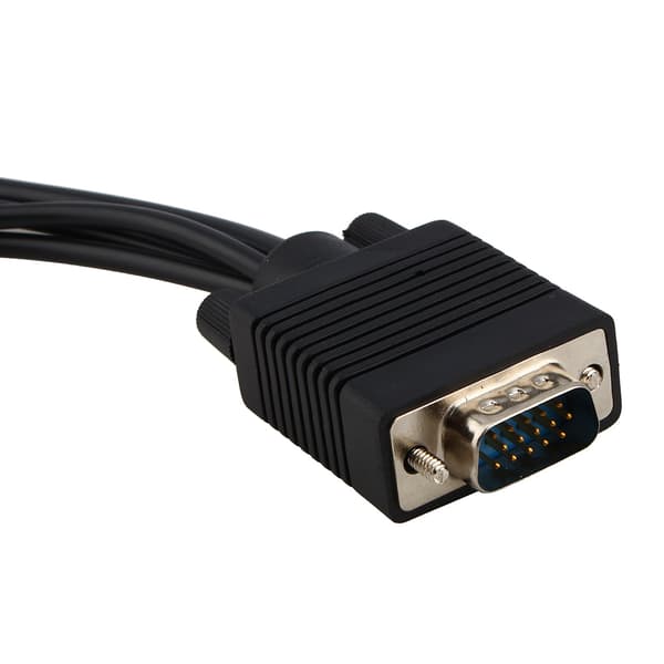VGA SVGA til S-Video 3 RCA AV TV-adapterkonverterkabel til pc-bærbar computer