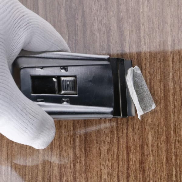 Maling skrape, uttrekkbart barberblad vindusfilmverktøy, mini rustfritt stål
