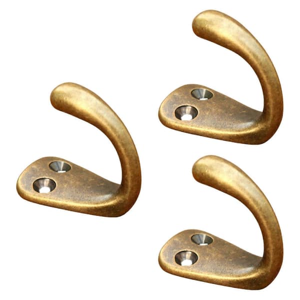 3 kpl Monitoimikoukut Messinki Monipuoliset Vaatekoukut Takit Seinäkiinnitys [DB] Pronssi 3.5 cmx2 cm Bronze 3.5 cmx2 cm