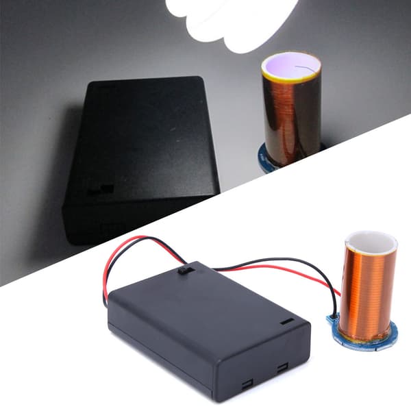 Mini Tesla Coil Battery Powered No Arc Remote Ignition Tesla Electronic DIY Kit Finished Product