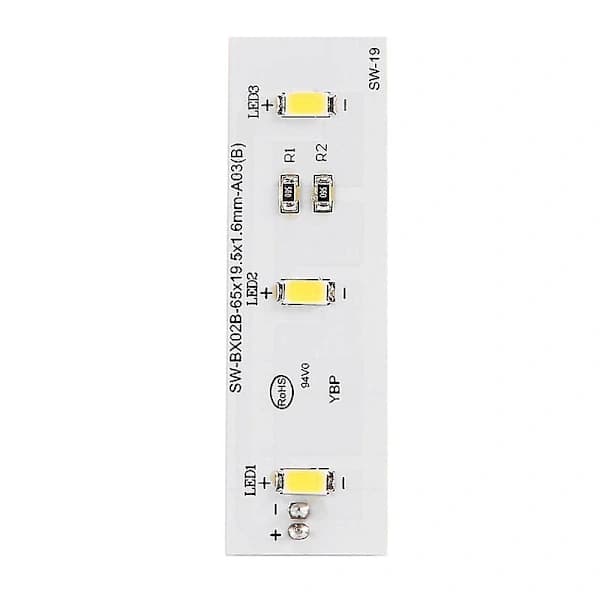 LED light strip for refrigerator, replacement for refrigerator ZBE2350HCA SW-BX02B, spare part xh White