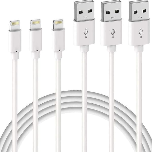 3-pak iPhone 2M opladerkabel MFI-certificeret Lightning
