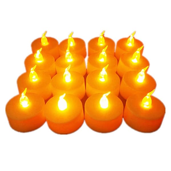 24 stk LED-lys Varmhvit Lampe Flammefritt Lys KLB