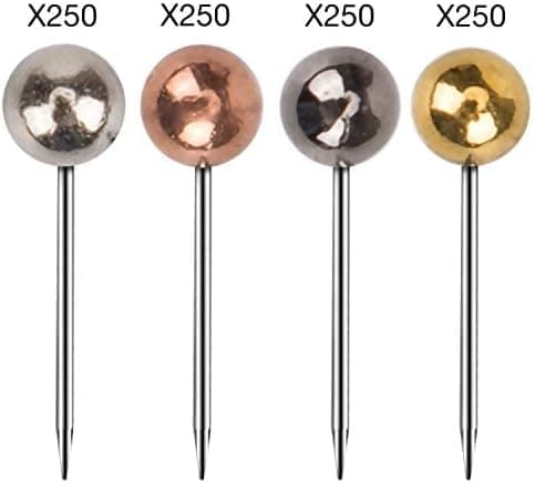 800 Pieces Thumbtacks Head Map Push Pins Map Tacks Head Pin Take
