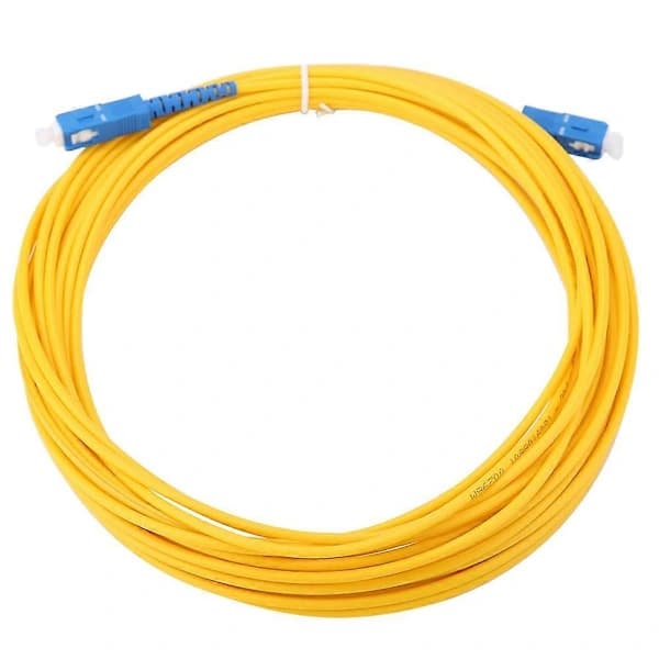 10m/11yd SC til SC Duplex Fiber Patch Cord Jumper Kabel Singlemode Patch Cord