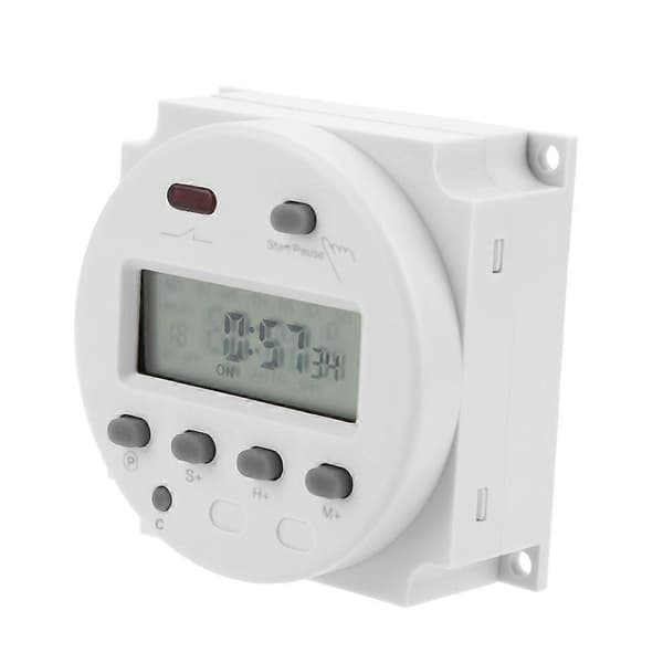CN102A Digital LCD Elektronisk Timer Cyklus Nedtælling Tidsstyringskontakt (220V)