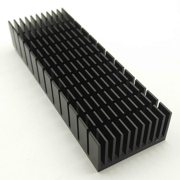 2 stk 40mm Køleplade Kit 120mm x 40mm x 20mm, Køler Aluminium Køleplade til Køling af LED Peltier Termoelement